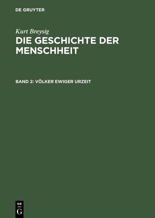 Volker ewiger Urzeit: Nordlander. Nordwestamerikaner. Nordostamerikaner