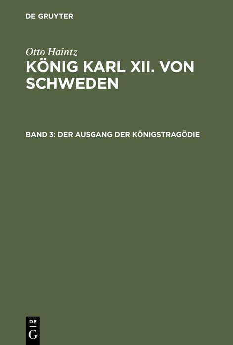 Der Ausgang der Konigstragodie (1715-1719)
