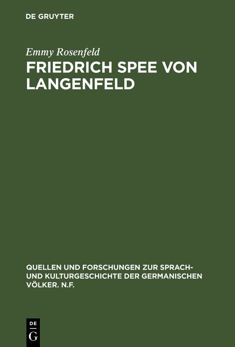Friedrich Spee Von Langenfeld,Eine Stimme in Der Wuste