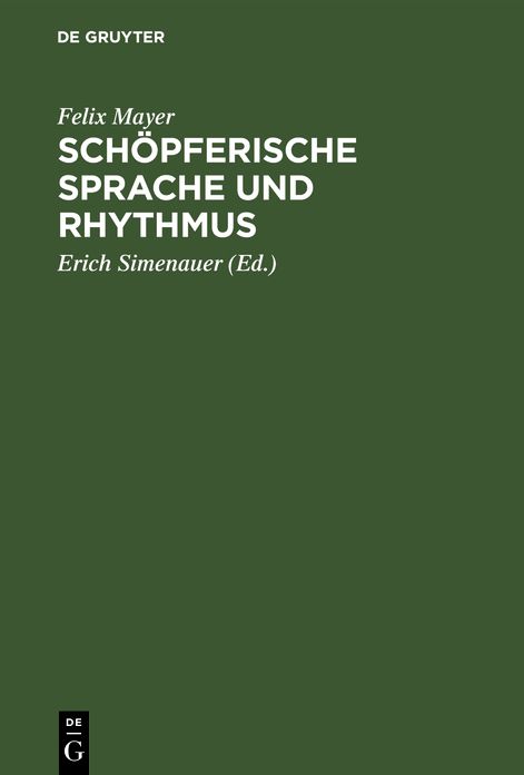 SchÃ¶pferische Sprache und Rhythmus