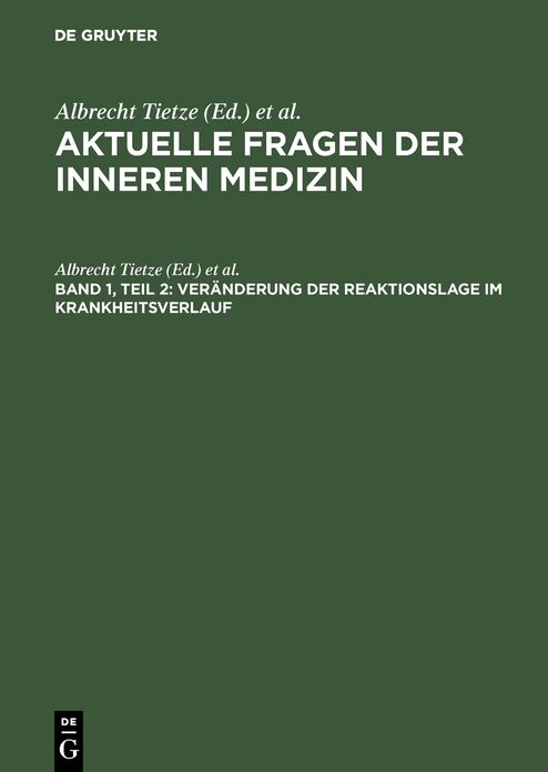 BD 1,Tl 2,Veranderung Der Reaktionslage Im Krankheitsverlauf