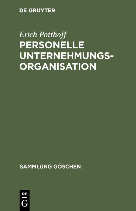 Personelle Unternehmungsorganisation