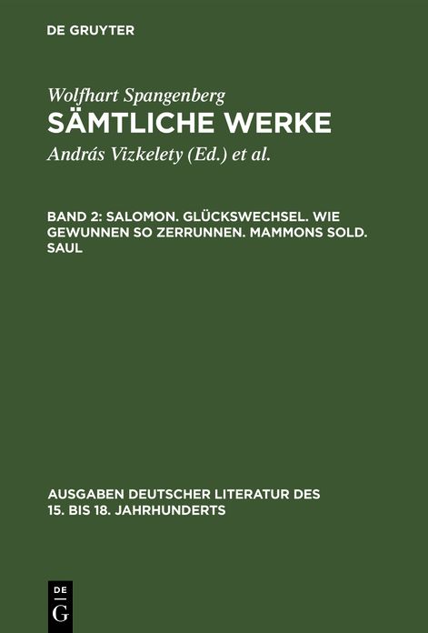 Saemtliche Werke: Salomon