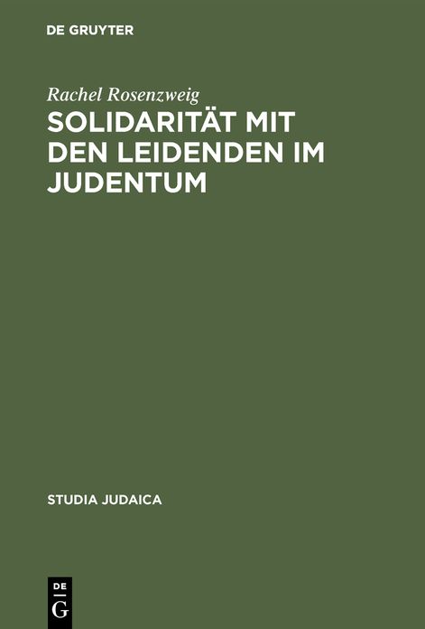 Solidaritaet Mit Den Leidenden Im Judentum