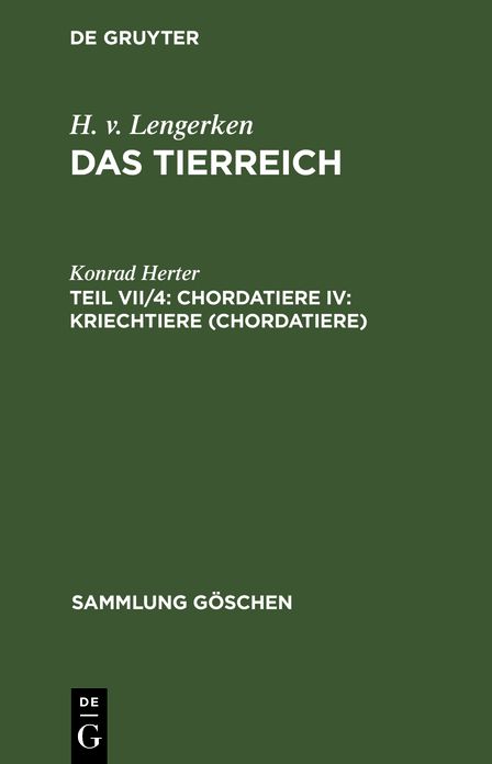 Kriechtiere (Chordatiere)