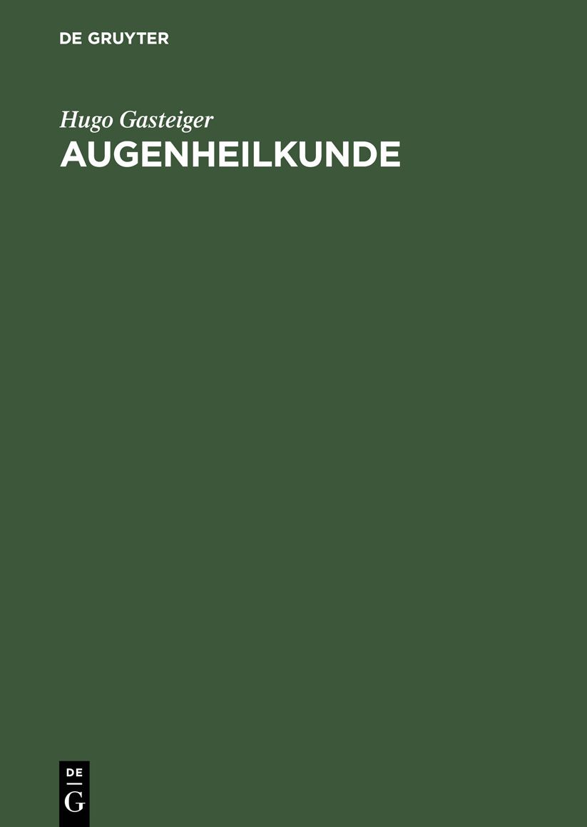 Augenheilkunde: Leitfaden fur Studium und Praxis