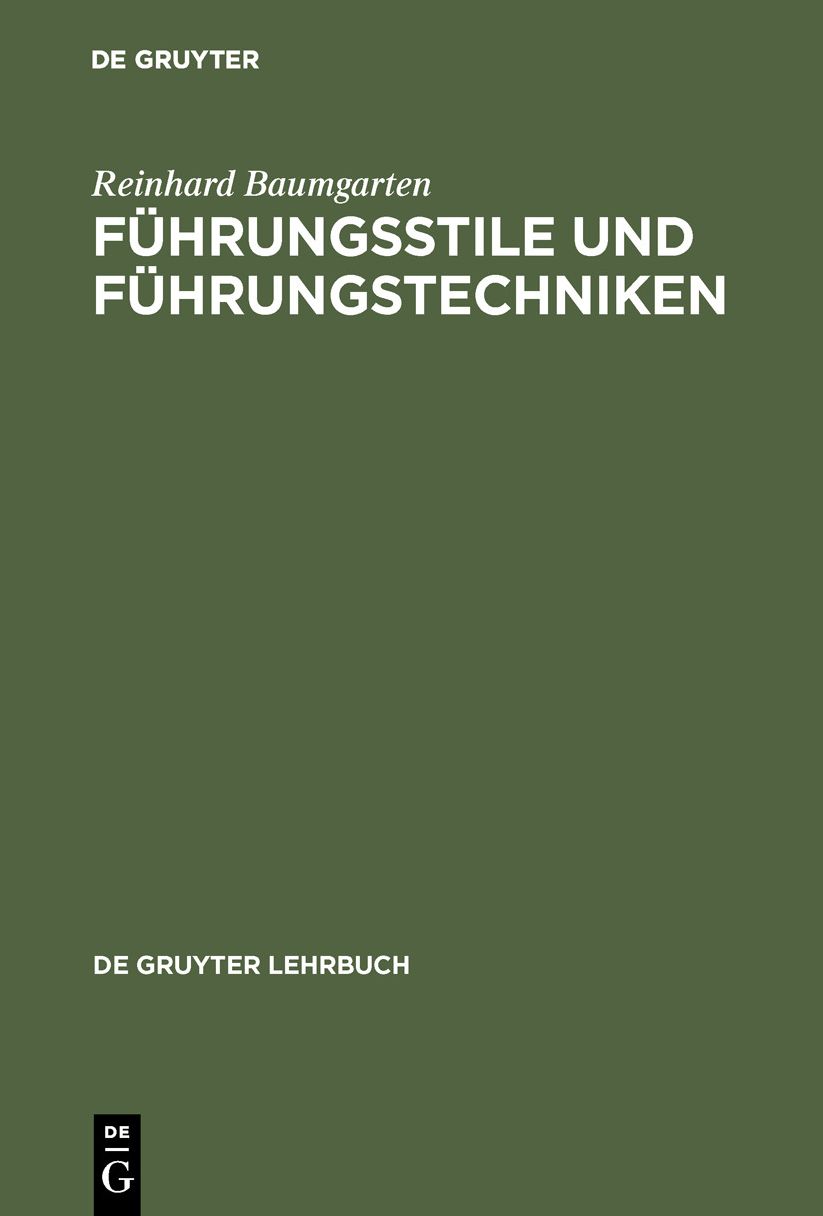Fuhrungsstile Und Fuhrungstechniken