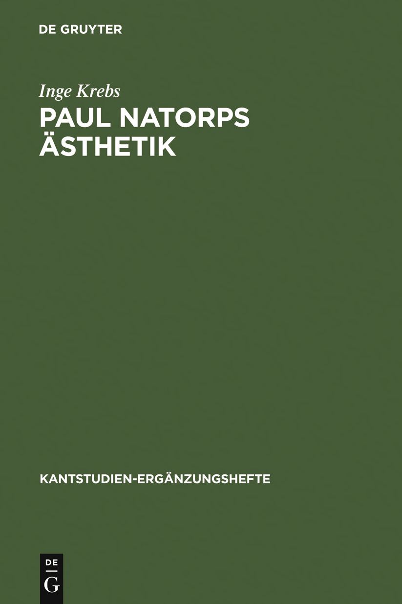 Paul Natorps Asthetik