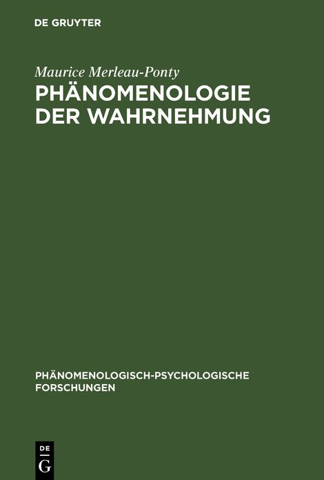 Phanomenologie der Wahrnehmung