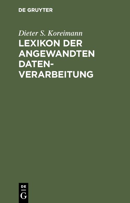 Lexikon der angewandten Datenverarbeitung