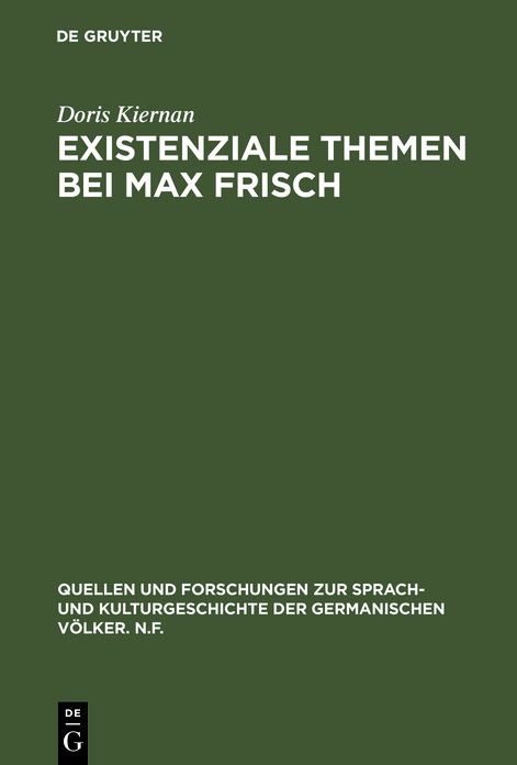 Existenziale Themen Bei Max Frisch