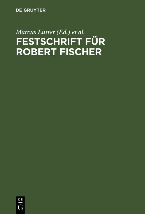 Festschrift Fur Robert Fischer