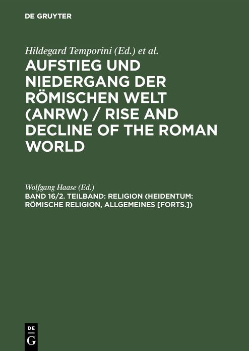 Religion (Heidentum: Romische Religion, Allgemeines [Forts.])