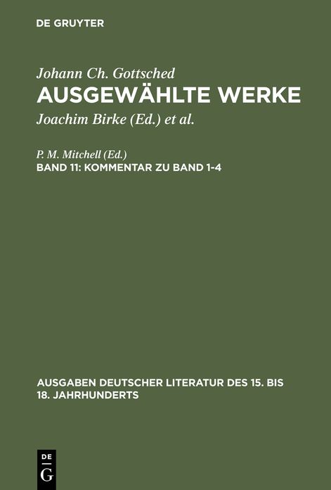 Kommentar zu Band 1-4