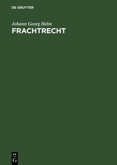 Frachtrecht: Güterbeförderung auf der Straße