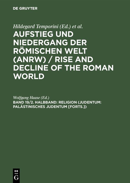 Religion (Judentum: Palastinisches Judentum [Forts.])