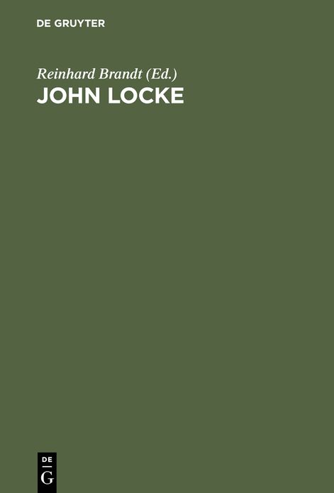 John Locke: Symposium Wolfenbuttel 1979