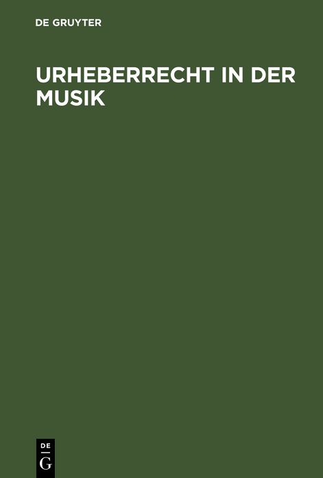 Urheberrecht in der Musik