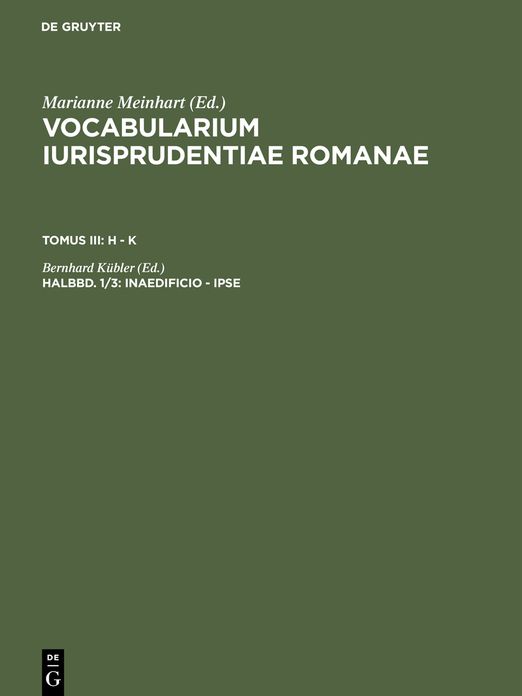 Vocabularium Iurisprudentiaeromanae T.3/1 F.3