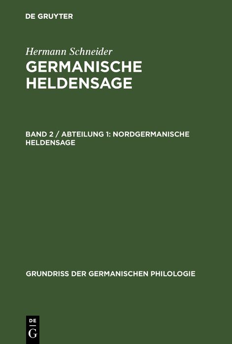 BD 2,about. 1,Buch 2,Nordgermanische Heldensage