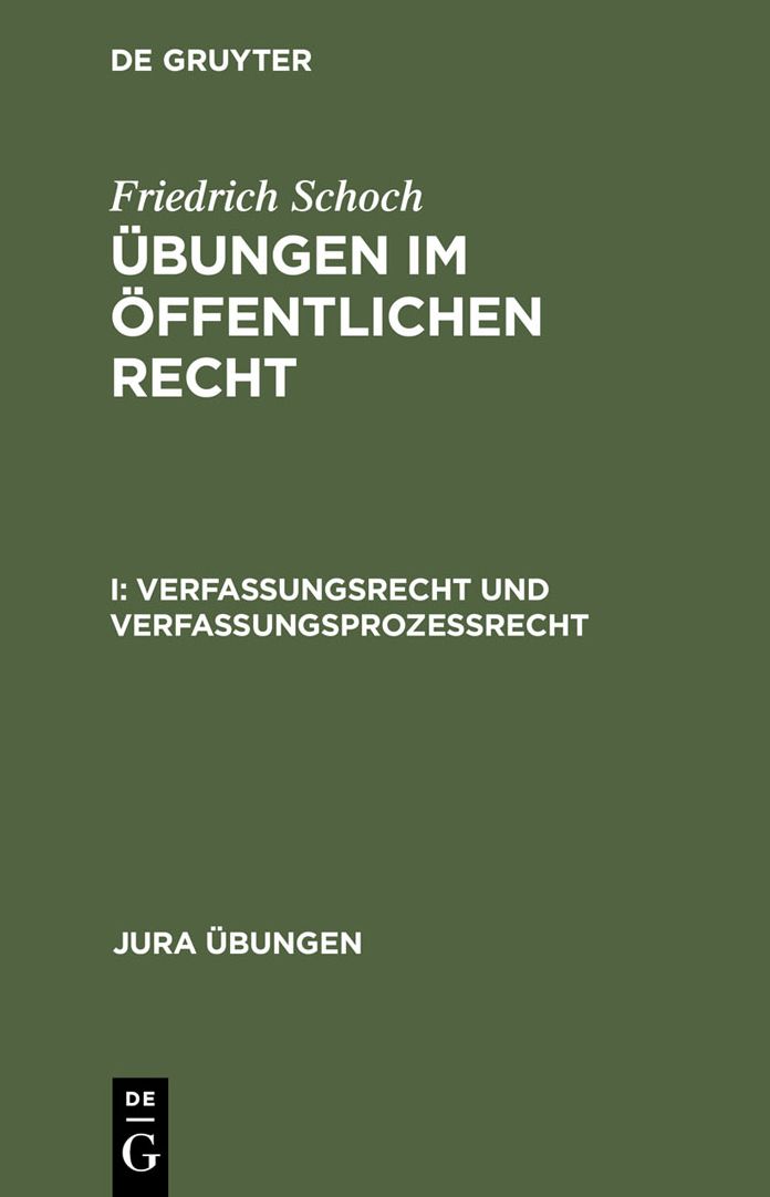 Verfassungsrecht und Verfassungsprozessrecht