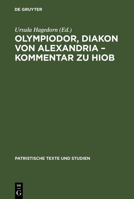 Olympiodor, Diakon von Alexandria - Kommentar zu Hiob