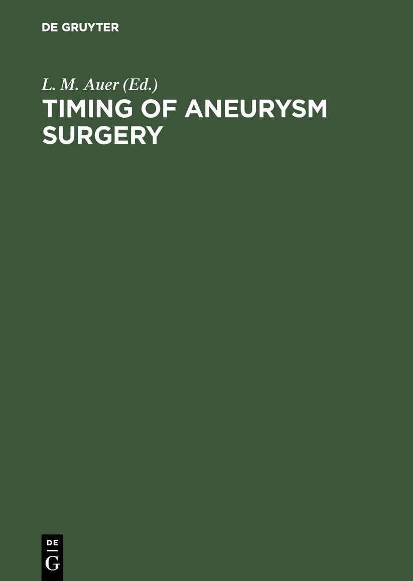 Timing of Aneurysm Surgery