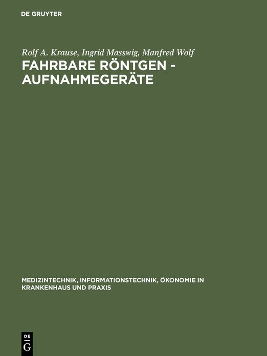 Fahrbare RÃ¶ntgen - AufnahmegerÃ¤te