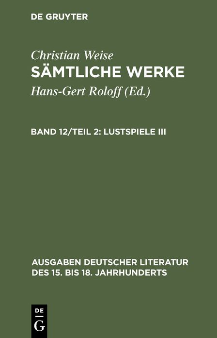 Lustspiele III