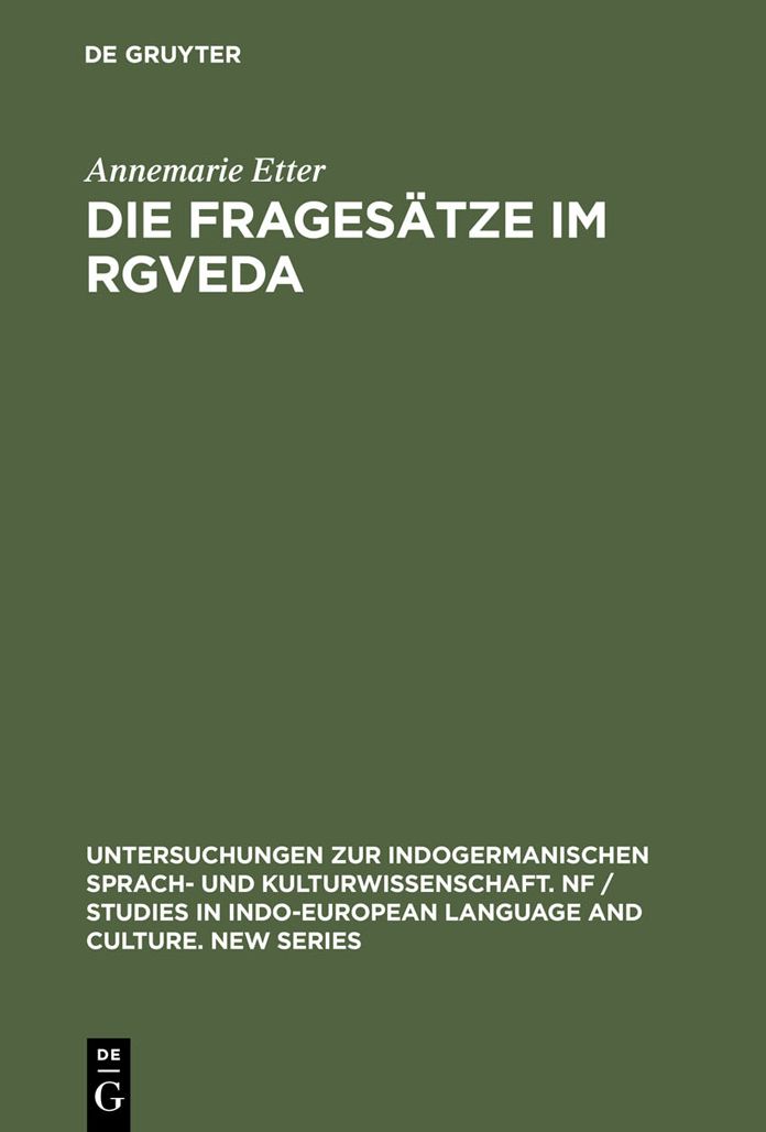 Die Fragesatze im Rgveda