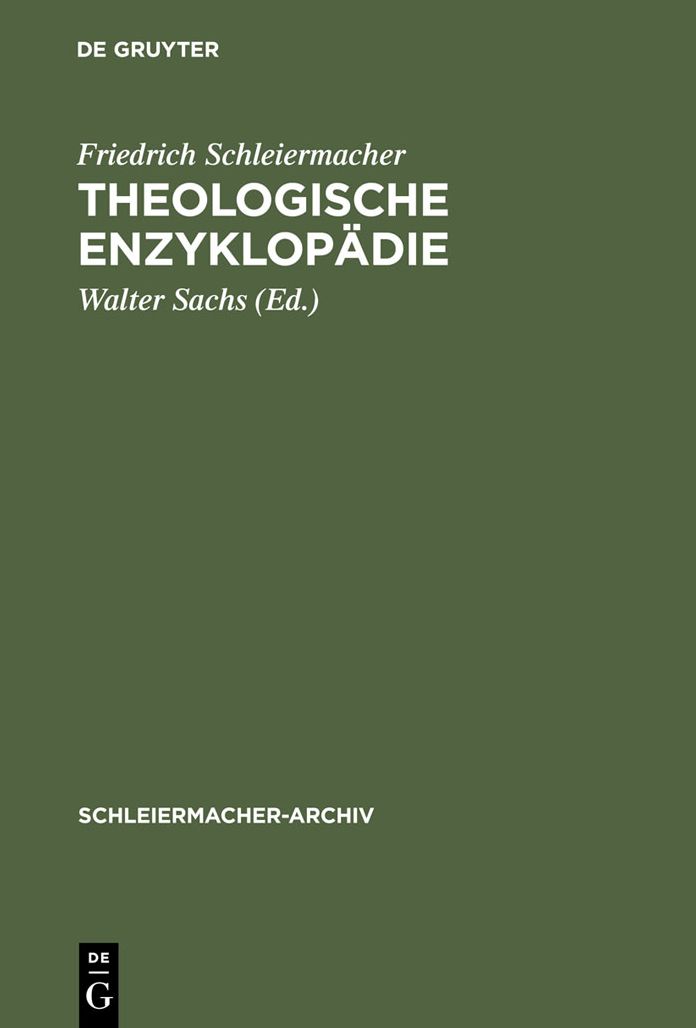 Theologische Enzyklopadie: (1831/32). Nachschrift David Friedrich Strauss