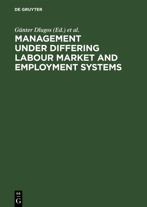 Management under Differing Labour Market and Employment Systems