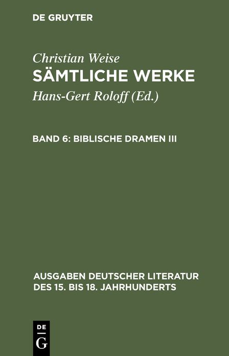 Biblische Dramen III