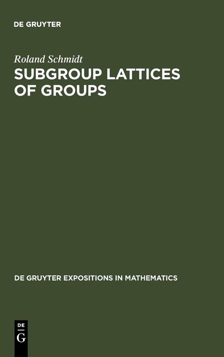 Subgroup Lattices of Groups