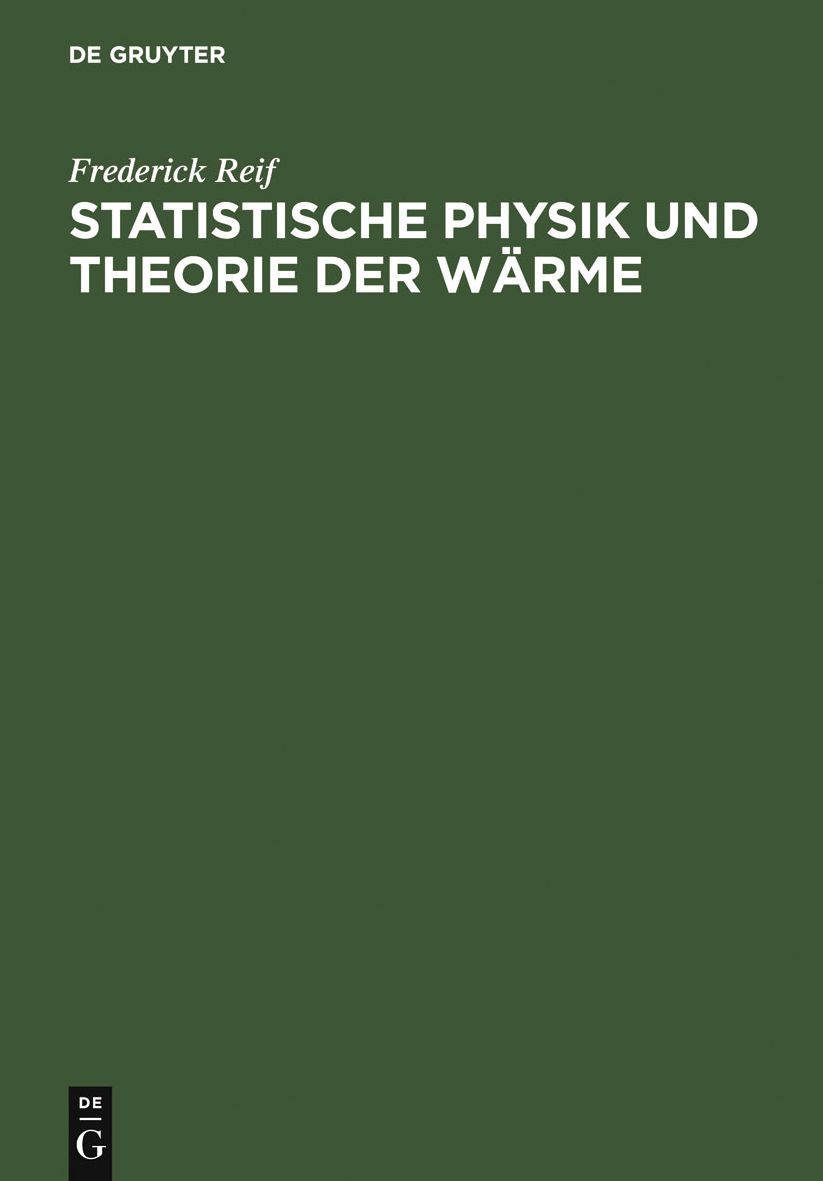 Statistische Physik und Theorie der Warme