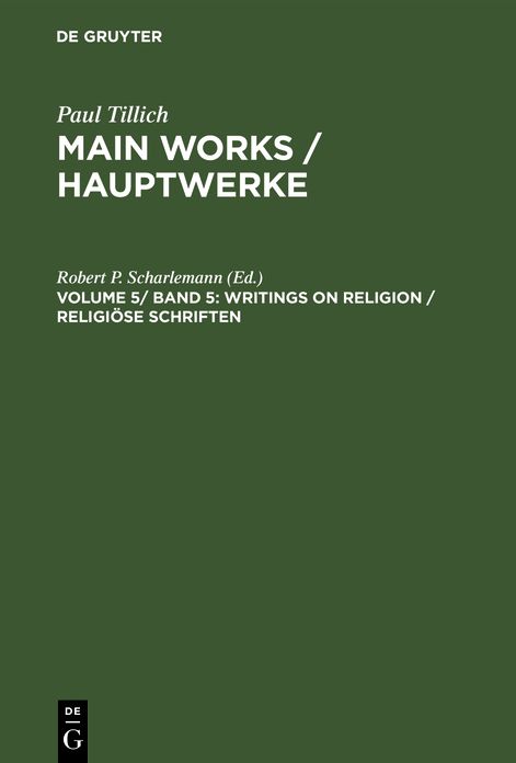 Writings on Religion / Religiose Schriften