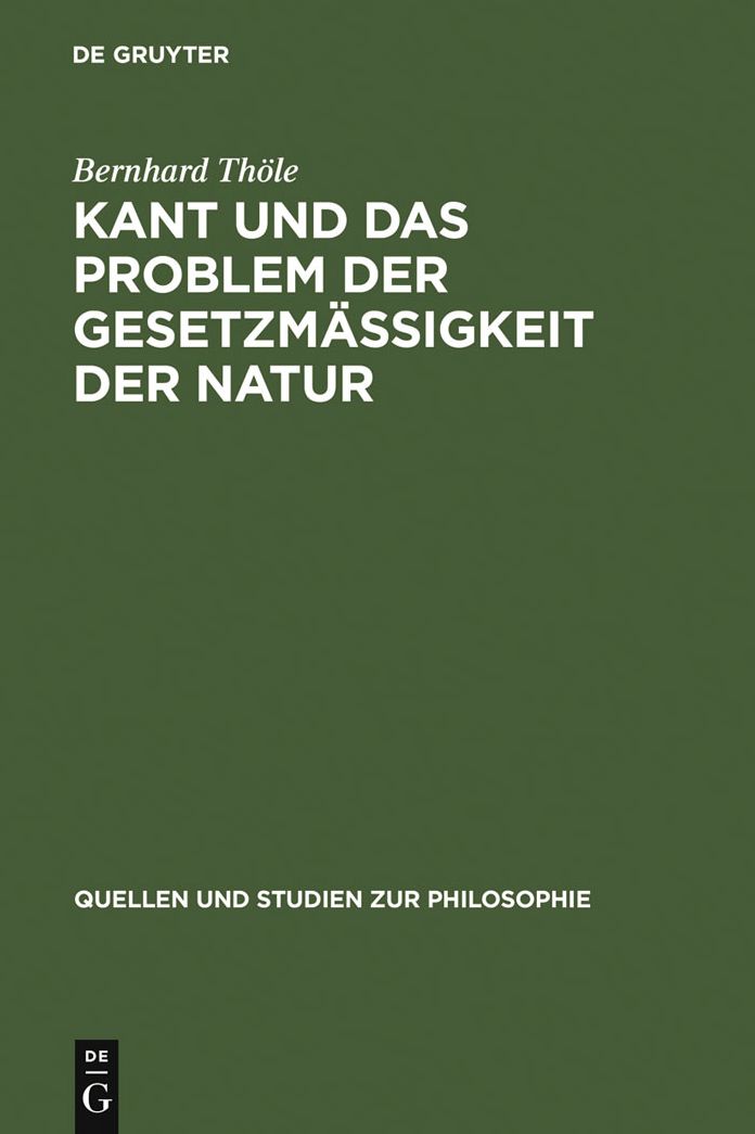 Kant und das Problem der Gesetzmassigkeit der Natur