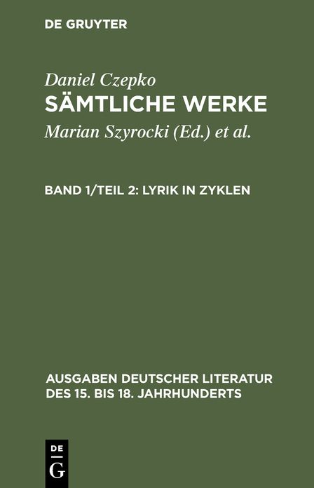 Lyrik in Zyklen: Tl 2