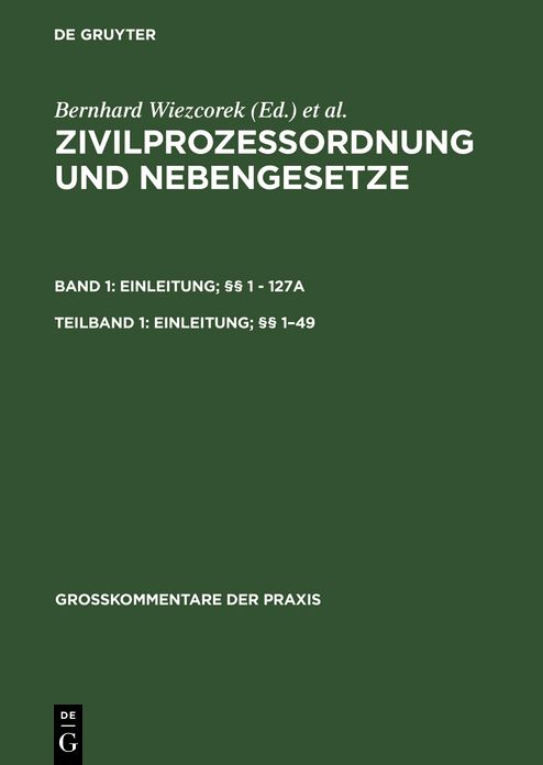 Einleitung; 1-49