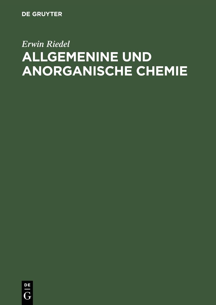 Allgemenine und anorganische Chemie: Ein Lehrbuch fur Studenten mit Nebenfach Chemie