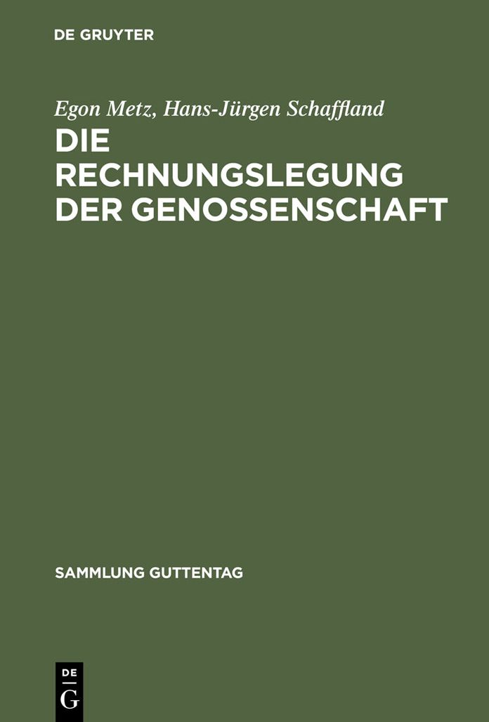Die Rechnungslegung der Genossenschaft: Kommentar (Sonderausgabe der Kommentierung der Rechnungslegung aus Lang/Weidmuller, Genossenschaftsgesetz, Kommentar, 32. Aufl.)