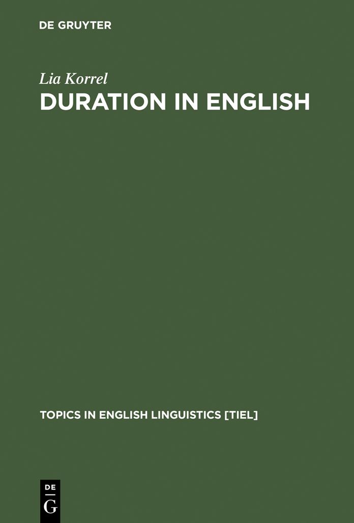 Duration in English: A Basic Choice, Illustrated in Comparison with Dutch