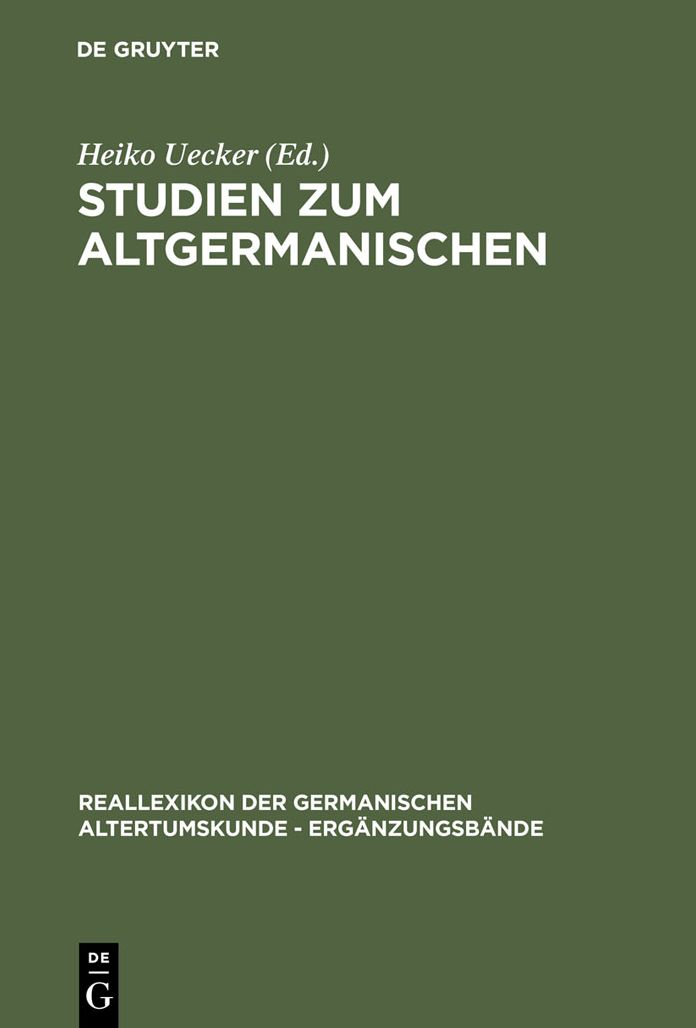 Studien zum Altgermanischen: Festschrift fur Heinrich Beck