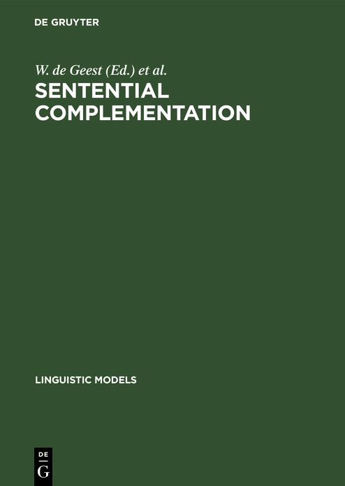 Proceedings of the International Conference on Sentential Complementation