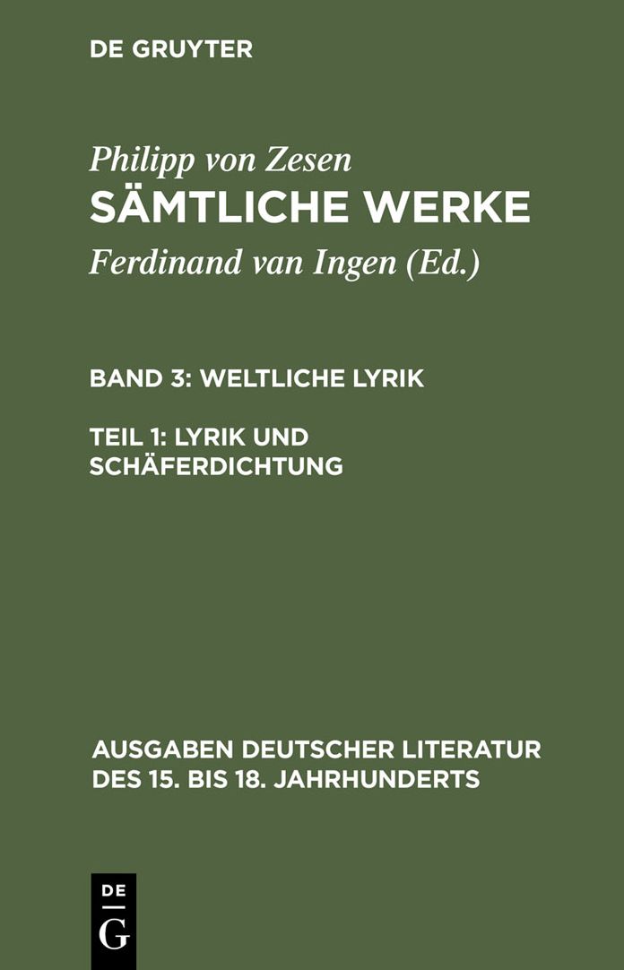 Lyrik und Schaferdichtung