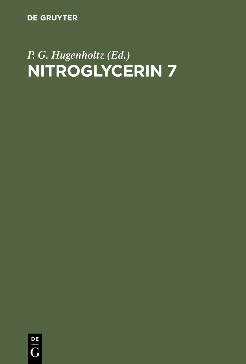 Nitroglycerin 7: Progress in Therapy