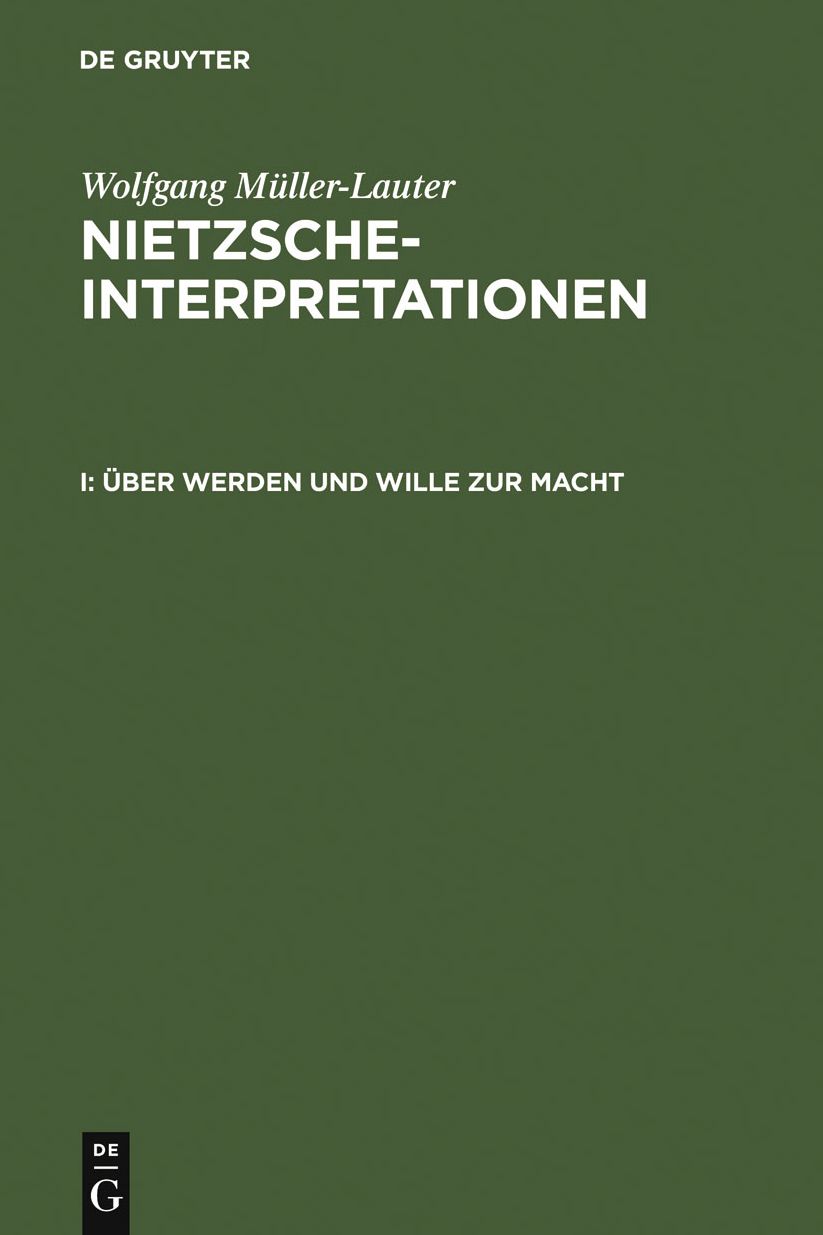 Uber Werden und Wille zur Macht
