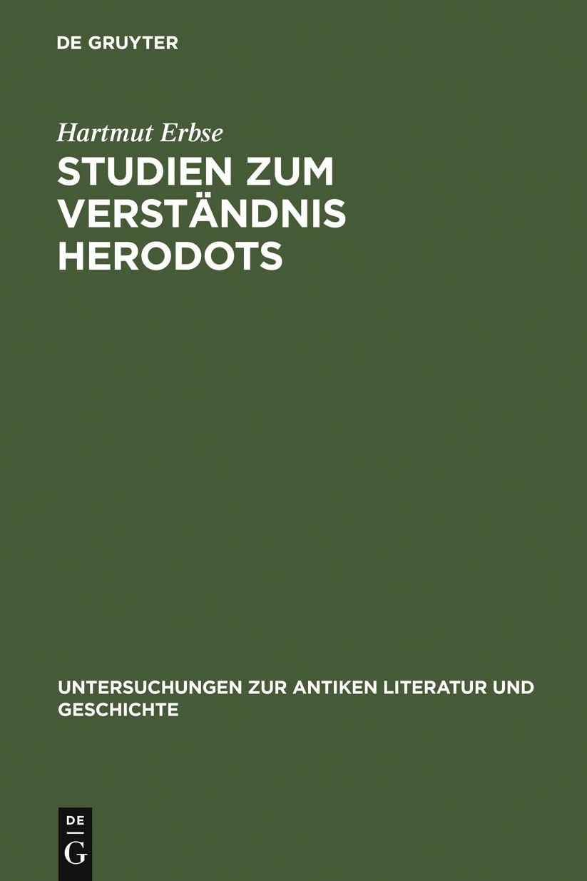 Studien zum Verstandnis Herodots