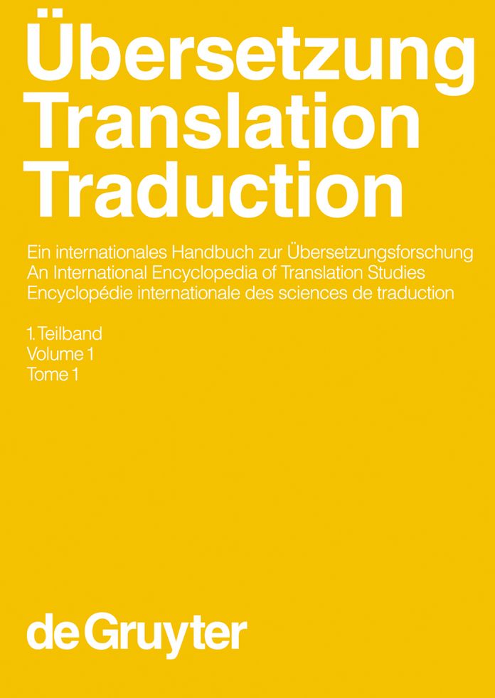 Ubersetzung - Translation - Traduction. 1. Teilband