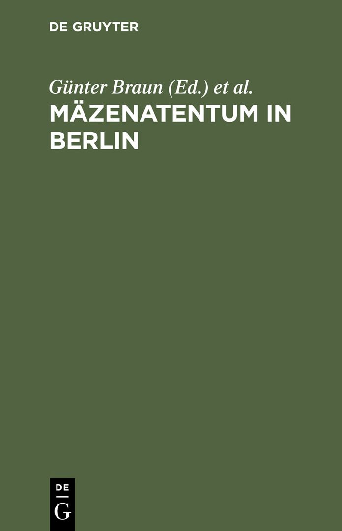 Mazenatentum in Berlin: Burgersinn und kulturelle Kompetenz unter sich verandernden Bedingungen